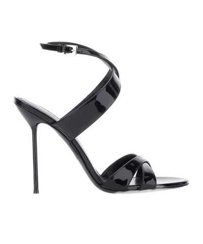 Paris Texas Round-toe High-heeled Sandals In Black