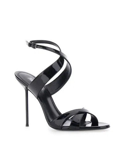 Paris Texas Round-toe High-heeled Sandals In Black