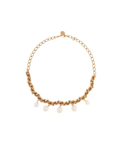Marni Crystal Choker Necklace In Gold