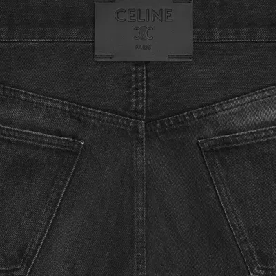 Celine Boyfriend Jeans 001 In Cotton Denim In Black
