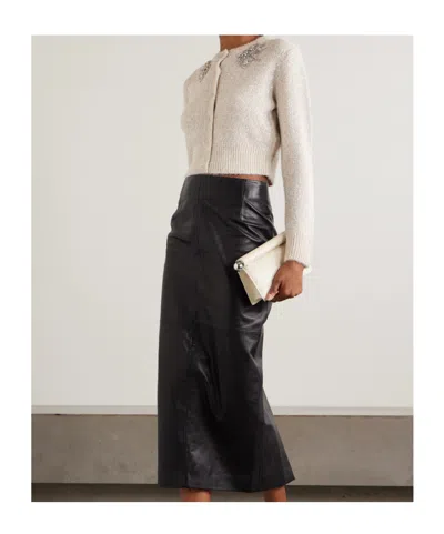 Erdem Embellished Alpaca-blend Cardigan In Animal Print