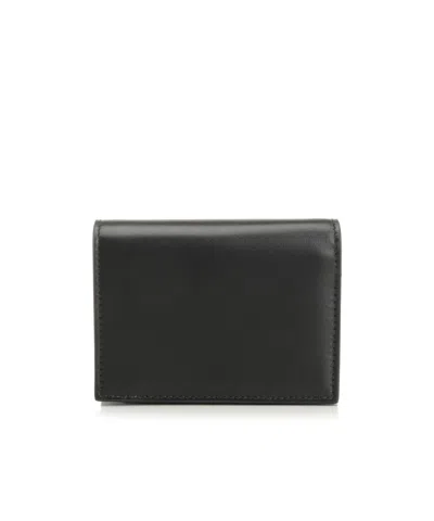 Ferragamo Bow Detailed Folded Wallet In Black