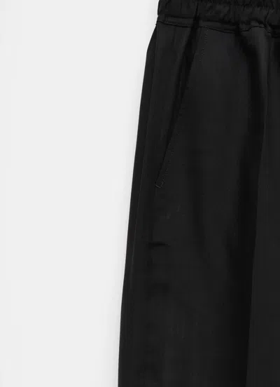 Rick Owens Straight Leg Trousers Nylon And Silk Blend In Black