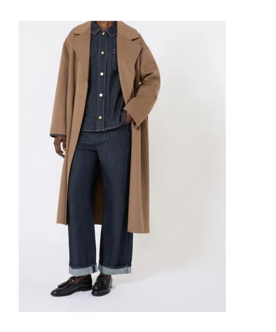 Max Mara Cotton Denim Shirt In Blue