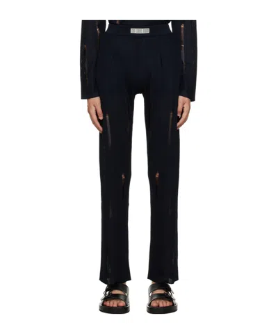 Louis Gabriel Nouchi Flared Casual Pants In Blue