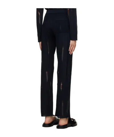 Louis Gabriel Nouchi Flared Casual Pants In Blue