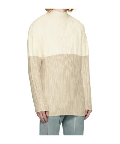 Louis Gabriel Nouchi Wool Blend Turtleneck Sweater In Neutral