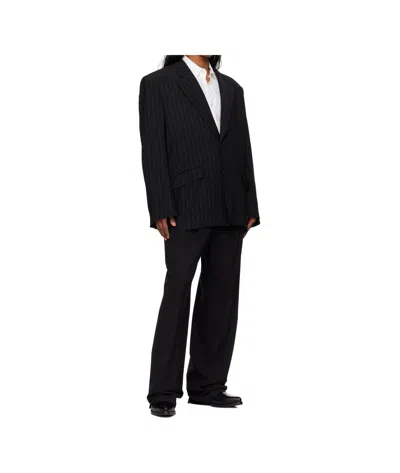 Louis Gabriel Nouchi Wool Blend Suit Jacket In Black