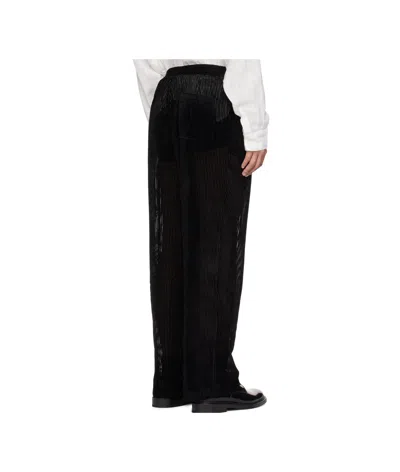 Louis Gabriel Nouchi Devored Stripes Large Pleats In Black