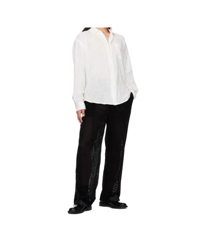 Louis Gabriel Nouchi Devored Stripes Large Pleats In Black