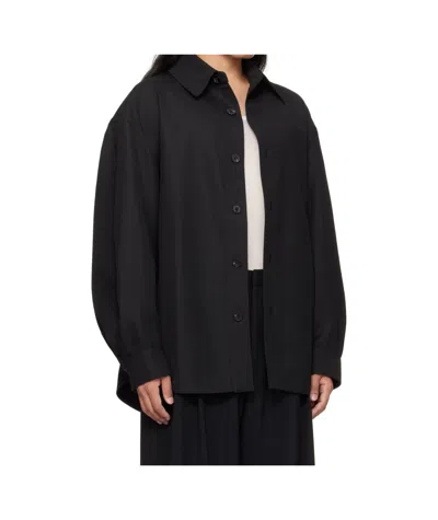 Louis Gabriel Nouchi Wool Blend Shirt In Black