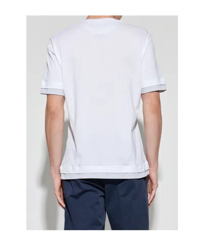 Eleventy Layered-effectt-shirt In White