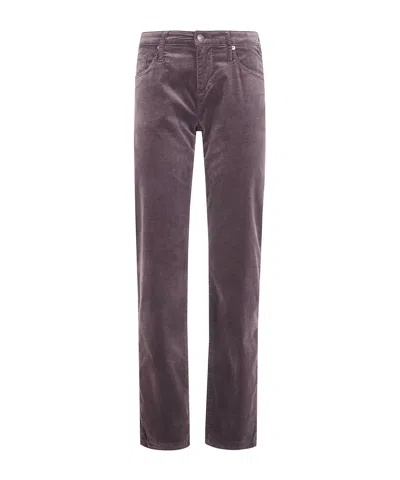 7 For All Mankind Calie Straight Leg Trousers Five Pocket In Brown