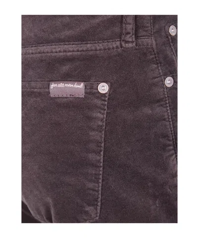 7 For All Mankind Calie Straight Leg Trousers Five Pocket In Brown
