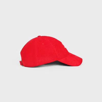 Celine Patterned Hats In Red