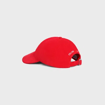 Celine Patterned Hats In Red