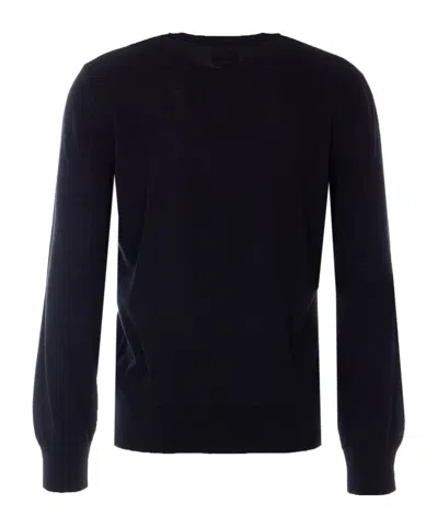 Apc Long-sleeved Knitted Pullover In Black