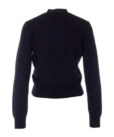 Apc Long-sleeved Knitted Cardigan In Black
