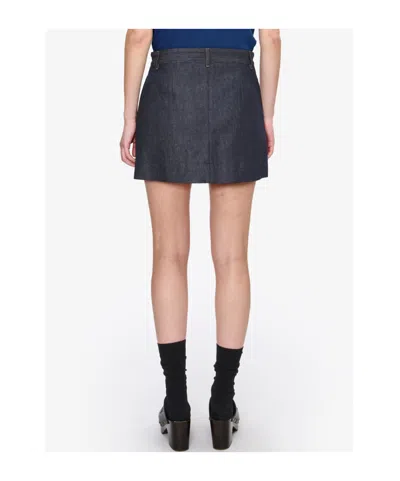 Apc Pleated Mini Skirt In Gray