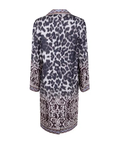 Pierre-louis Mascia Patterned Silk Coat In Multi