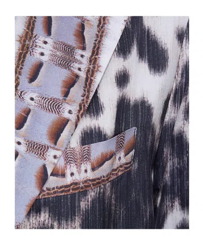 Pierre-louis Mascia Patterned Silk Coat In Multi