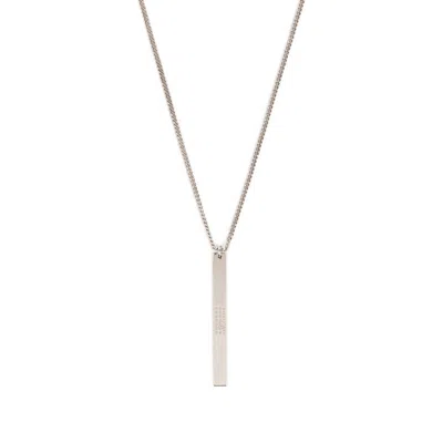 Mm6 Maison Margiela Pendant Necklace In Silver