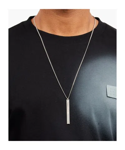 Mm6 Maison Margiela Pendant Necklace In Silver