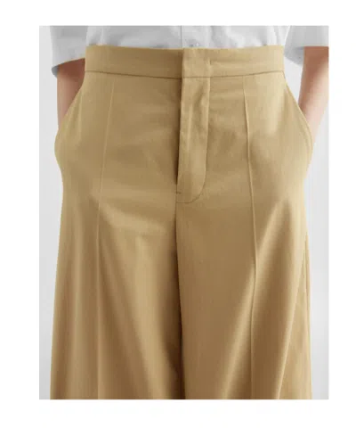 Jil Sander Pressed-crease Trousers In Neutral