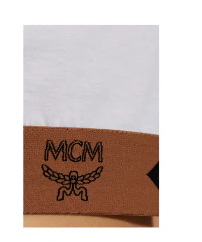 Mcm Monogram Cropped T-shirt In Multi