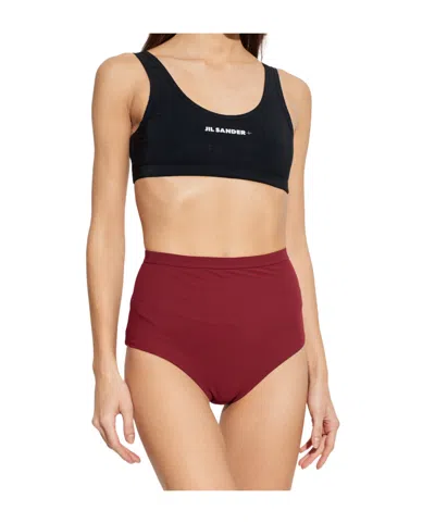 Jil Sander High-waisted Swim Trunks In Multi