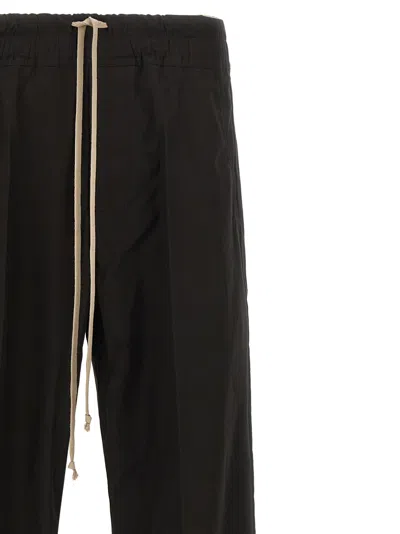 Rick Owens Dietrich Drawstring Trousers Featuring Back Pocket In Black
