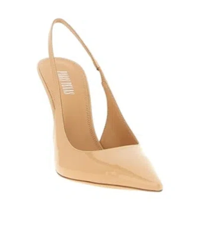 Paris Texas Lidia Slingback Pumps Pointed Toe Stiletto In Brown