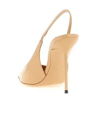 Paris Texas Lidia Slingback Pumps Pointed Toe Stiletto In Brown