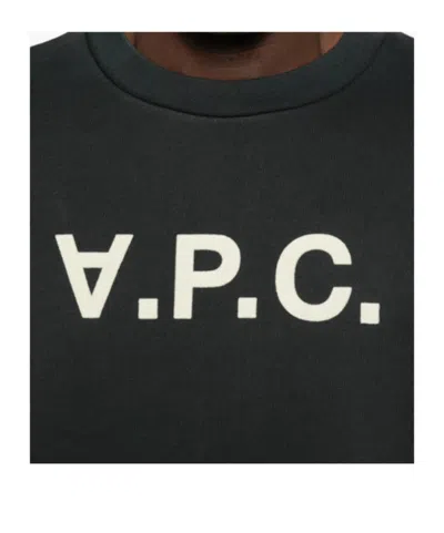 Apc Crew Neck Long-sleeved Sweatshirt In Black