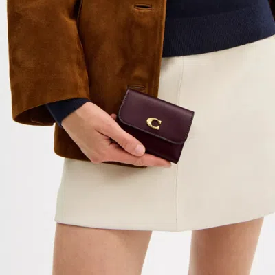 Coach Essential Wallet Set In Burgundy