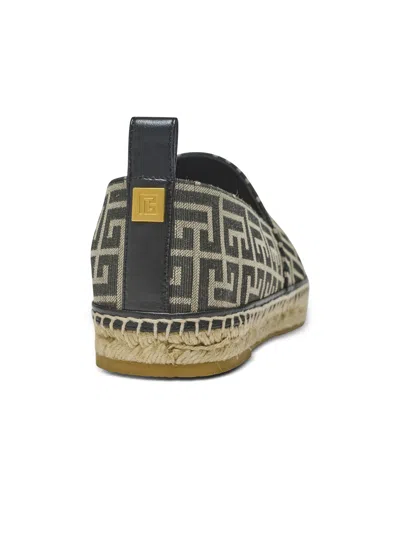 Balmain Monogram Jacquard Espadrilles In Multi
