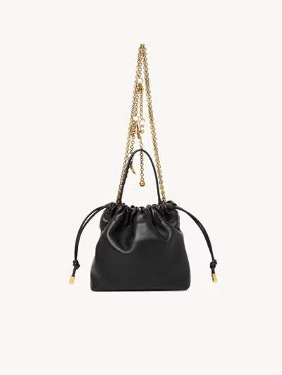 Chloé Icons Mini Drawstring Shoulder Bag In Black