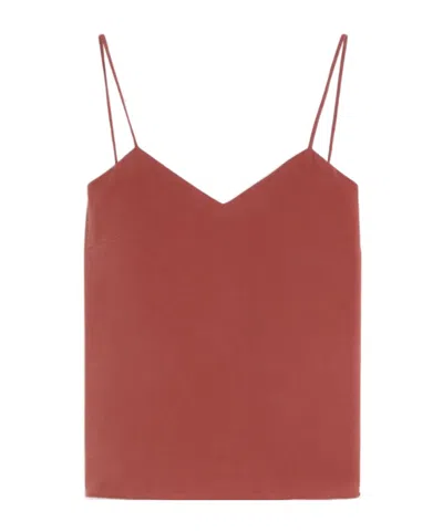 Max Mara Thin-strapped Camisole In Brown