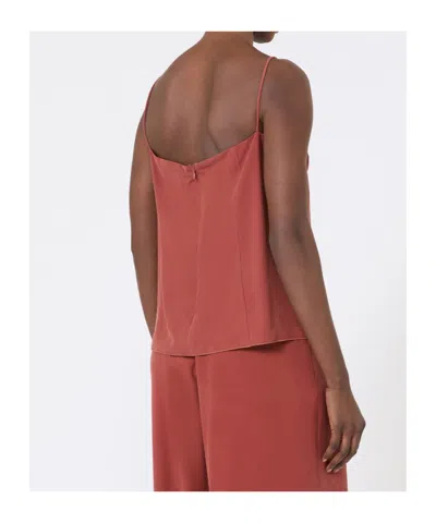 Max Mara Thin-strapped Camisole In Brown