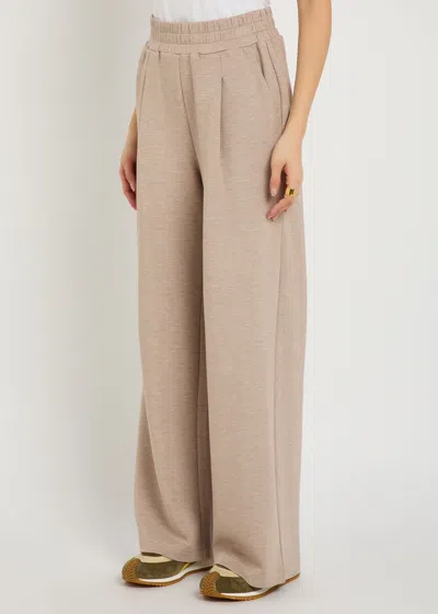 Varley The Extra Wide Leg 32 Stretch-jersey Sweatpants In Neutral