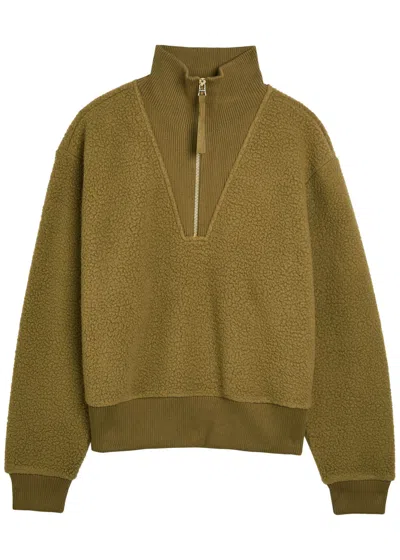 Varley Jaylin Half-zip Fleece Sweatshirt In Green