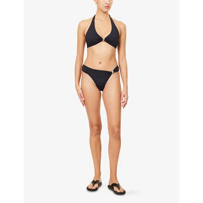 Away That Day Womens Black Formentera Bikini Bottoms Xs In Black