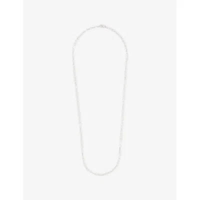 Tom Wood Mens Billie Chain White Rhodium-plated 925 Sterling Silver Necklace In White