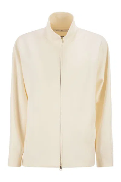 Max Mara Mxppala - Scuba Jersey Jacket In Neutral