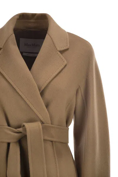Max Mara Mid-length Belted Coat In Brown