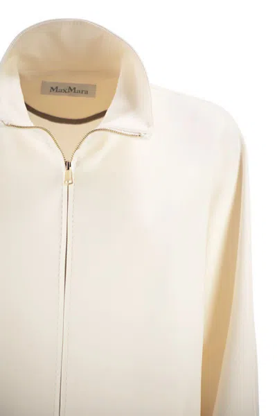 Max Mara Mxppala - Scuba Jersey Jacket In Neutral