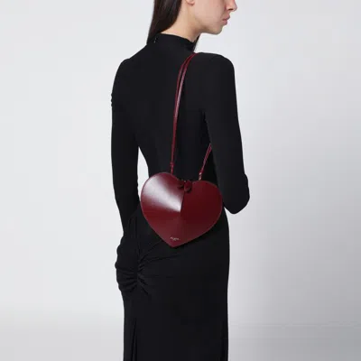 Alaïa Alaia Women Le Coeur Patent Leather Crossbody Bag In Red