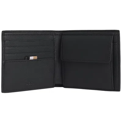 Hugo Boss Boss Bifold Wallet Black In Black