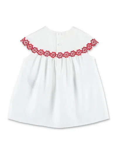 Gucci Round-neck Blouse In White