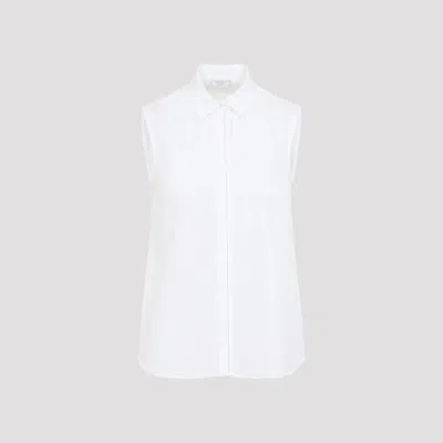 Peserico Collared Neck Sleeveless Top Layered Hem